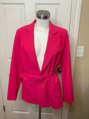 Joseph Ribkoff Pink Belted Blazer Jacket NWT $320, Size 6